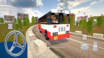 TSRTC Bus Driving in Bharat Bus Simulator 3D Game | Bus Wala Game | Bus Wali Game | Bus Ka Game