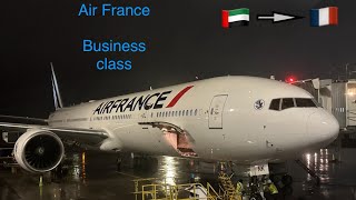 (DXB-CDG) Air France 777-300ER Business class.