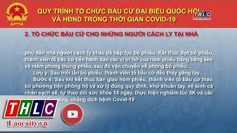 Phổ biến Luật Bầu cử đại biểu Quốc hội và đại biểu HĐND các cấp (20/5/2021) | THLC