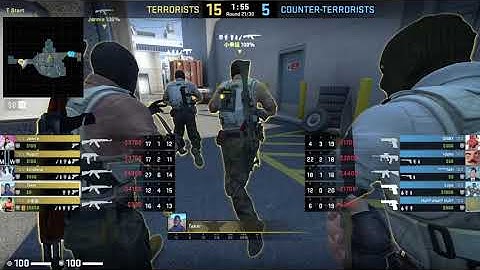 1v4 Ace Clutch on Nuke | CSGO | Full HD