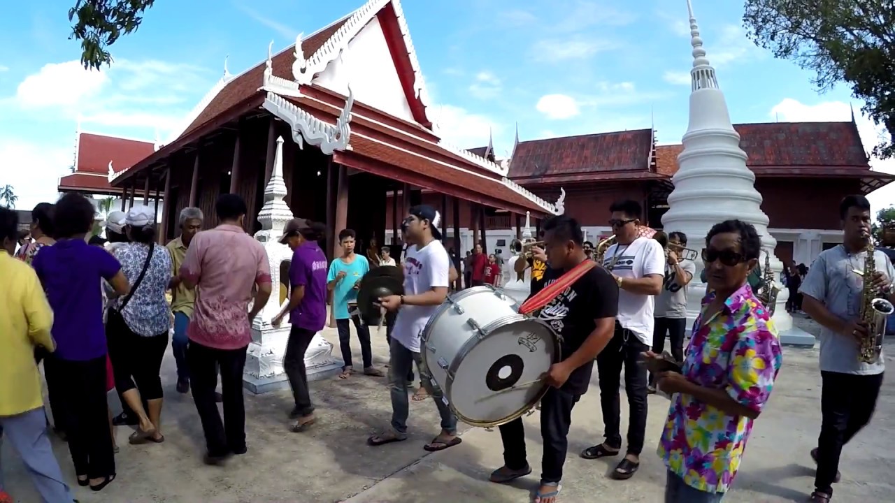 งานบวชโดม ณ วัดอลงกรณ์ 0840011790แตรวงสะบายแบนอัมพวา8-4-17