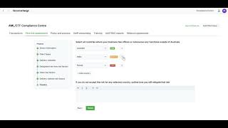 Securexchange AML/CTF Compliance Centre - How to set up your agency risk assessment