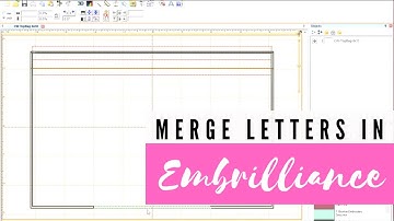 Merge letters in Embrilliance