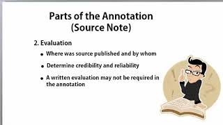 Annotated Bibliography Part 2: An Annotation's Three Main Parts
