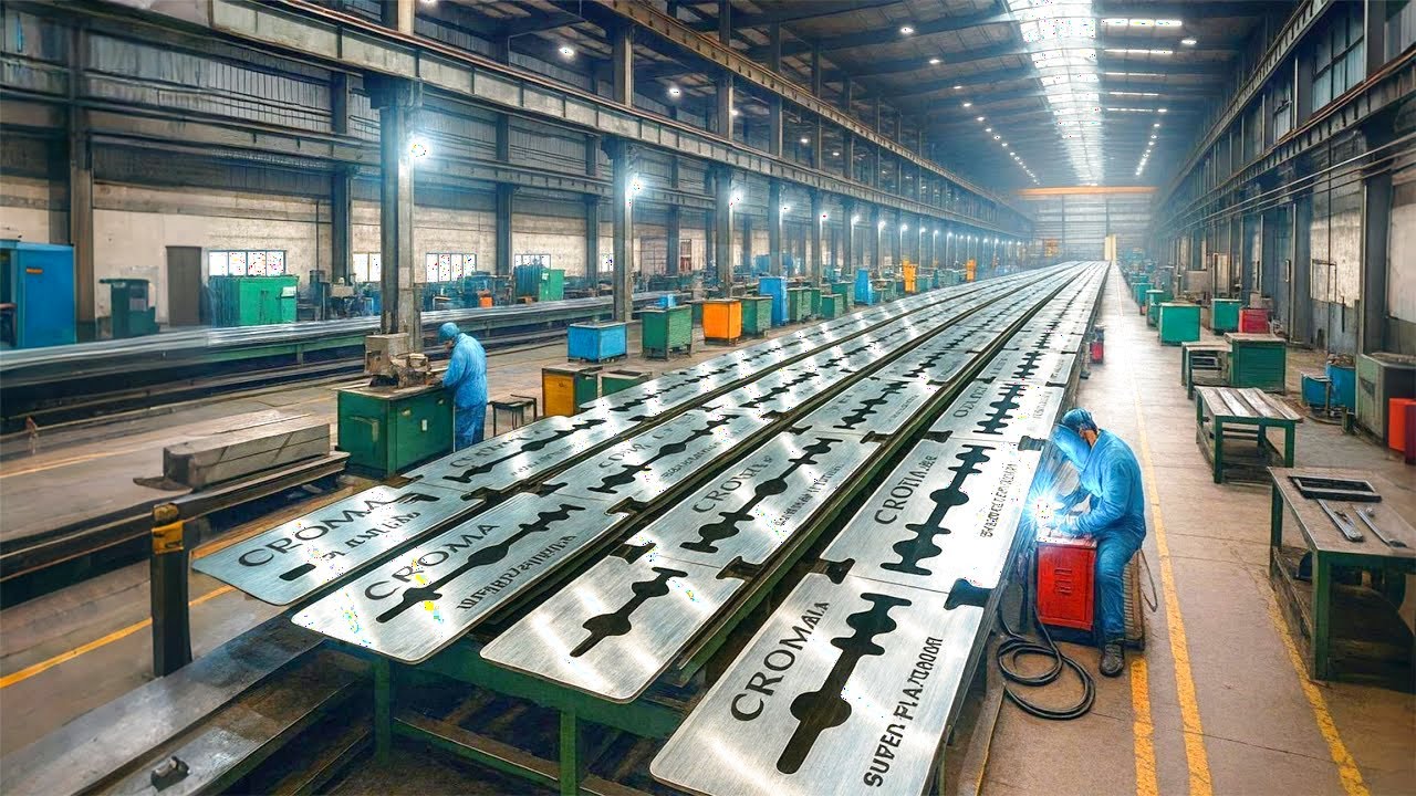 Como é feito: LÂMINAS DE BARBEAR GILLETTE - Do Aço Bruto aos MILHÕES de Unidades Produzidas