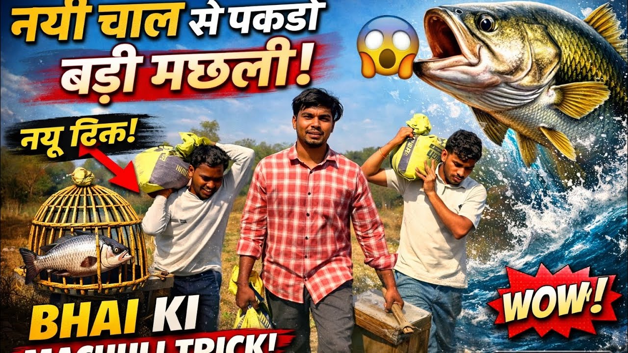 Bhai Ko Mili Machhli Pakadne Ki New Trick 😱🎣 | Dhamakedar Funny Comedy Video 2026 | Non Stop Comedy