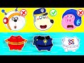 The Kids Guess Professions While Playing | Police, Fire Fighter |  Kids Cartoons