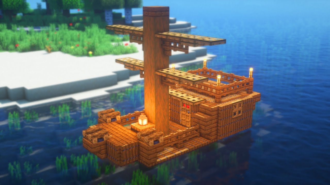 Minecraft Build Your Own Boat Mod Modeling, Rowing Skiff Kit Review