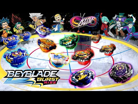 SNOW WINTER BATTLES 2020 ULTIMATE HYPERSPHERE DOME BEYBLADE BURST RISE REAL LIFE STADIUM