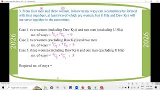 # Grade 12 Math (2026 Math Journal - Ch 5 - Section D) 3,4