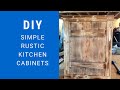 Rustic DIY Kitchen Cabinets: Easy Steps for Customized Storage Solutions