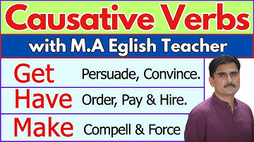 Causative Verbs | HAVE-GET-MAKE-LET-HELP | English Grammar Lesson | Hindi/Urdu.