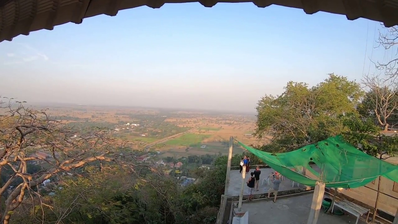 Drizzel   on top Phnom Sampeau amazing view