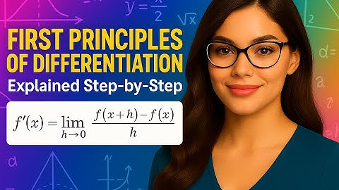 First Principles of Differentiation | Limit Definition of Derivatives  Step-by-Step | Limitless Math