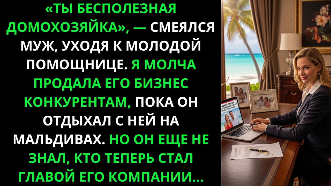 «Бесполезная домохозяйка», — сказал он, уходя. А я стала главой его компании.
