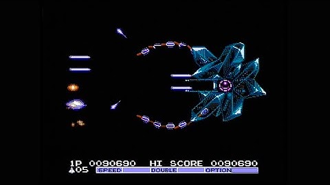 Gradius II (Famicom/NES) Full Run with No Deaths (No Miss)