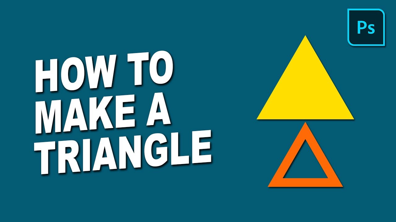 how to make a triangle in photoshop - YouTube