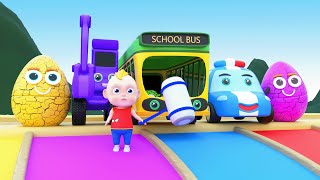 Bath Song Bingo Wheels On The Bus More Baby Songs - Learn Vehicle Names And Learn Colors
