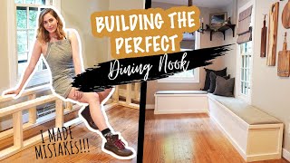 Building the Perfect DINING NOOK for my Kitchen| Kitchen Makeover Pt. 2