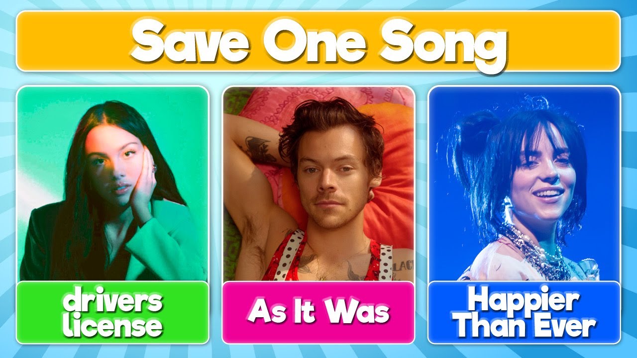Save One Song Most Popular Songs  Pick Your Favorite Song