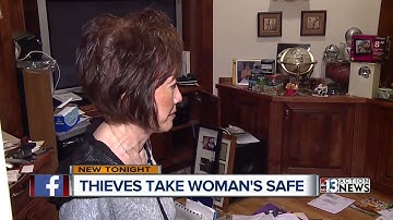 Las Vegas thieves stealing bolted down safes