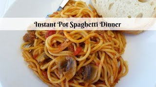 Instant Pot Spaghetti Dinner ~ Pressure Cooker Recipe ~ Amy Learns to Cook