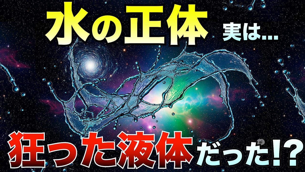 【驚愕】飲んでる水、実は“宇宙一狂った液体”って知ってた？