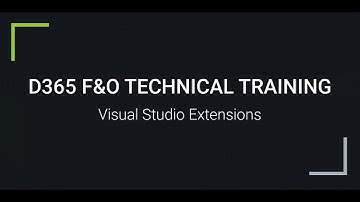 D365 F&O | Visual Studio Extensions  | For Trainings +917569261540