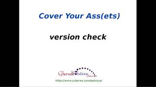CYA - Version Check