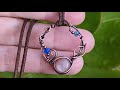 Plant/Leaf Wreath Cabochon Pendant Round Wire Wrapping Tutorial