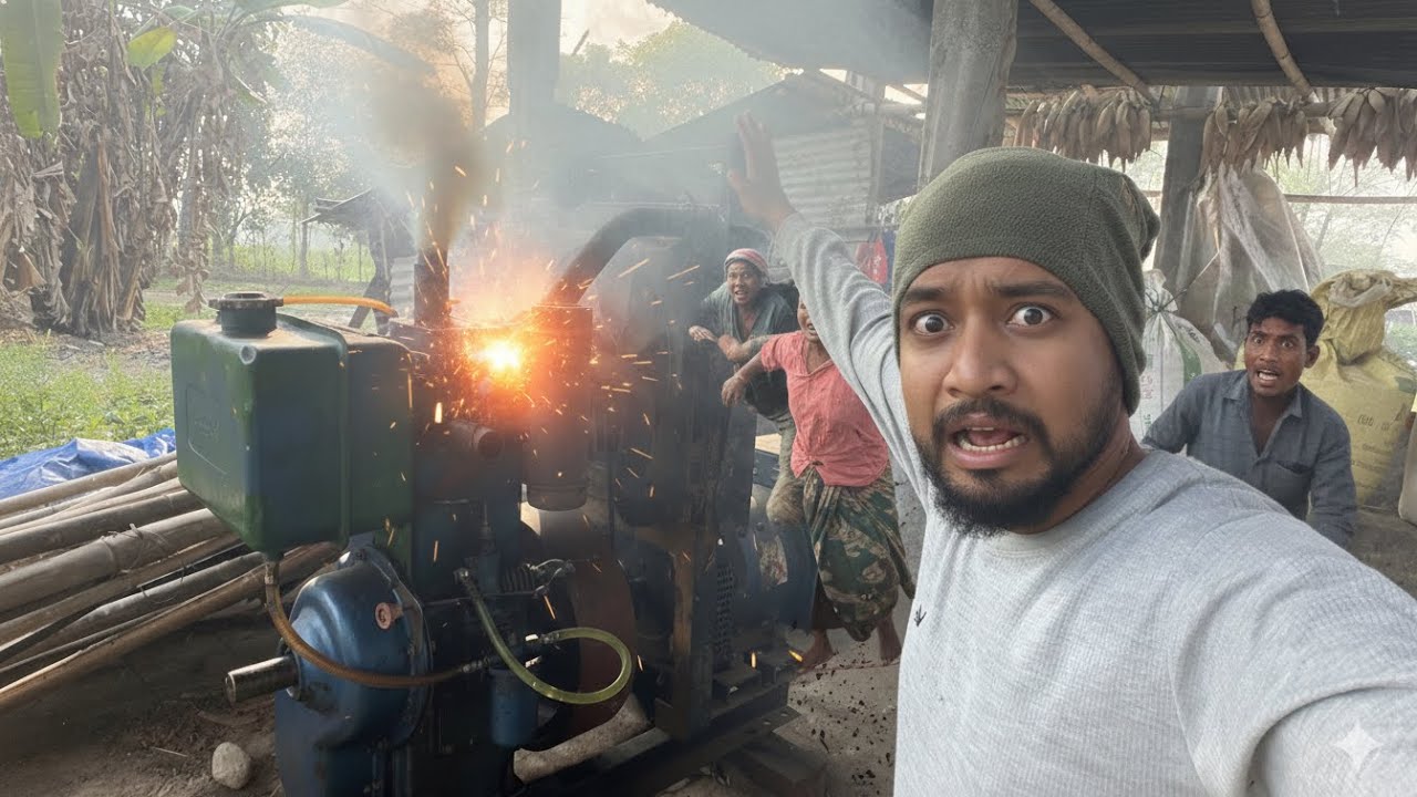 जेनेरेटर चलाएर दुध चिस्याउँदै! हाम्रो गाउँको दुध संकलन केन्द्र!