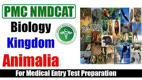 Biology Kingdom Animalia MCQs for MDCAT Preparation | Medical Entry Test | PMC National MDCAT 2022