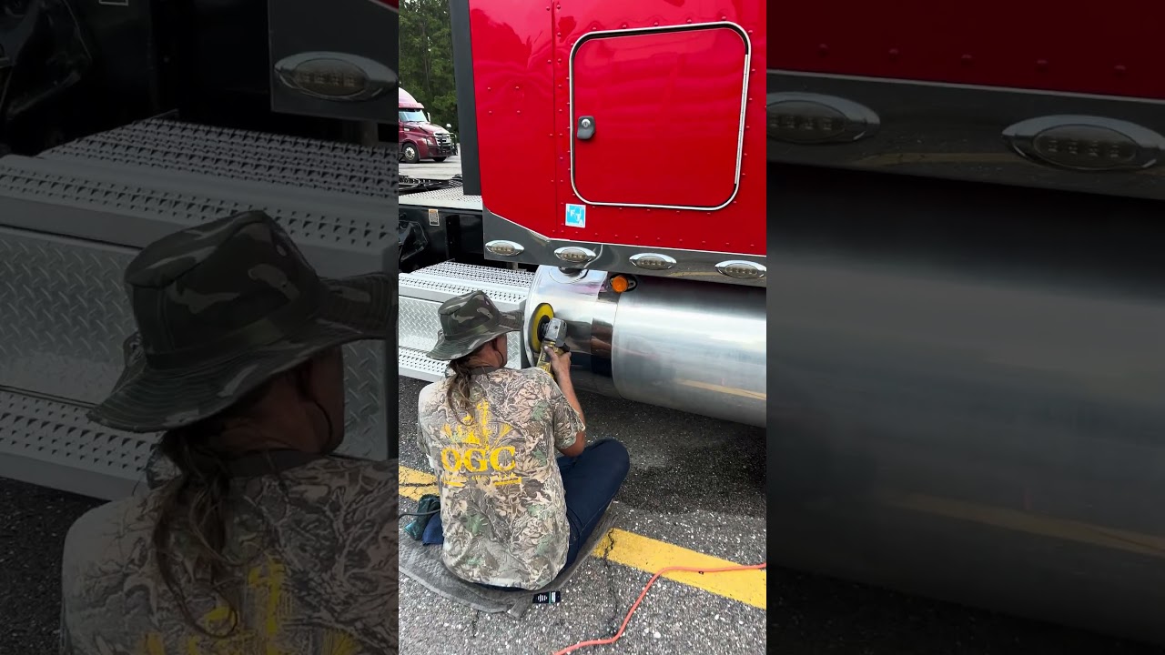 Polishing the fuel tanks 