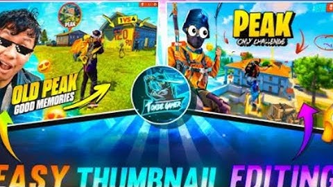 How To Edit free fire Montage Thumbnail Like @TondeGamer / @ZeroxFF  jaise thumbnail kaise banaye🔥Ho