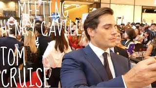 Meeting Henry Cavill & Tom Cruise