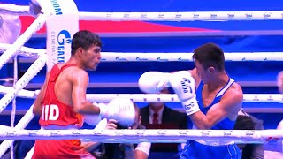 Semifinals (54kg) KUMAR Akash (IND) vs SABYRKHAN Makhmud (KAZ) | AIBA WCHs 2021