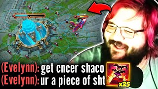 SHACO BUT I PLAY TOWER DEFENSE FOR 20 MINUTES (EVELYNN WAS MALDING LOL!)