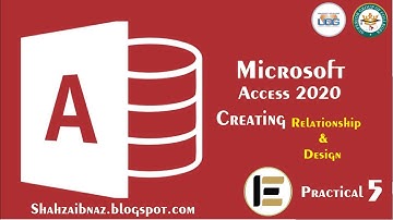 Beginners MS Access Database Practical 5 - Creating Relationship & Design 2020