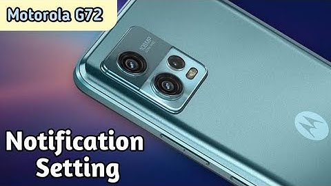 How To Hide Notification In Motorola G72, Notification Setting ,