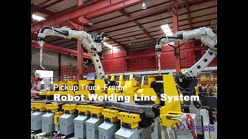 Pickup truck frame automatic robot welding line system from Duoyuan