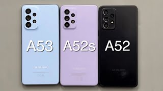 Samsung A53 vs A52S vs A52 Speed Test - 4K video rendering