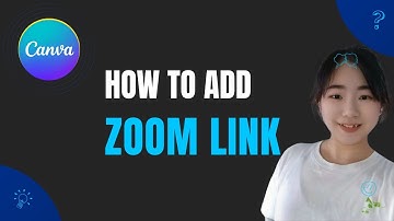 How to Add a Zoom Link to Your Canva Design | Quick & Easy Tutorial 🔗✨ #CanvaTips #DesignHacks