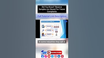 Did You Know Reserve Samples Are Stored For Future Complaints | SAP QM Physical Samples Management