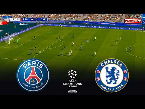 🔴PSG vs CHELSEA - UEFA Champions League 2026 | Pes 21 Gameplay Simulation