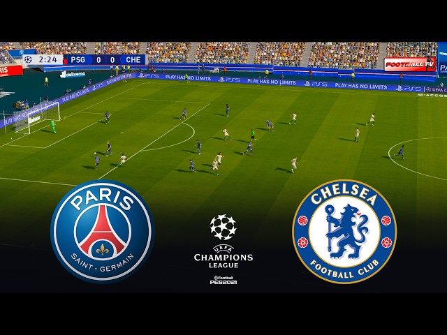 🔴PSG vs CHELSEA - UEFA Champions League 2026 | Pes 21 Gameplay Simulation