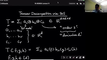 Lec11: Tensor Decomposition via SoS