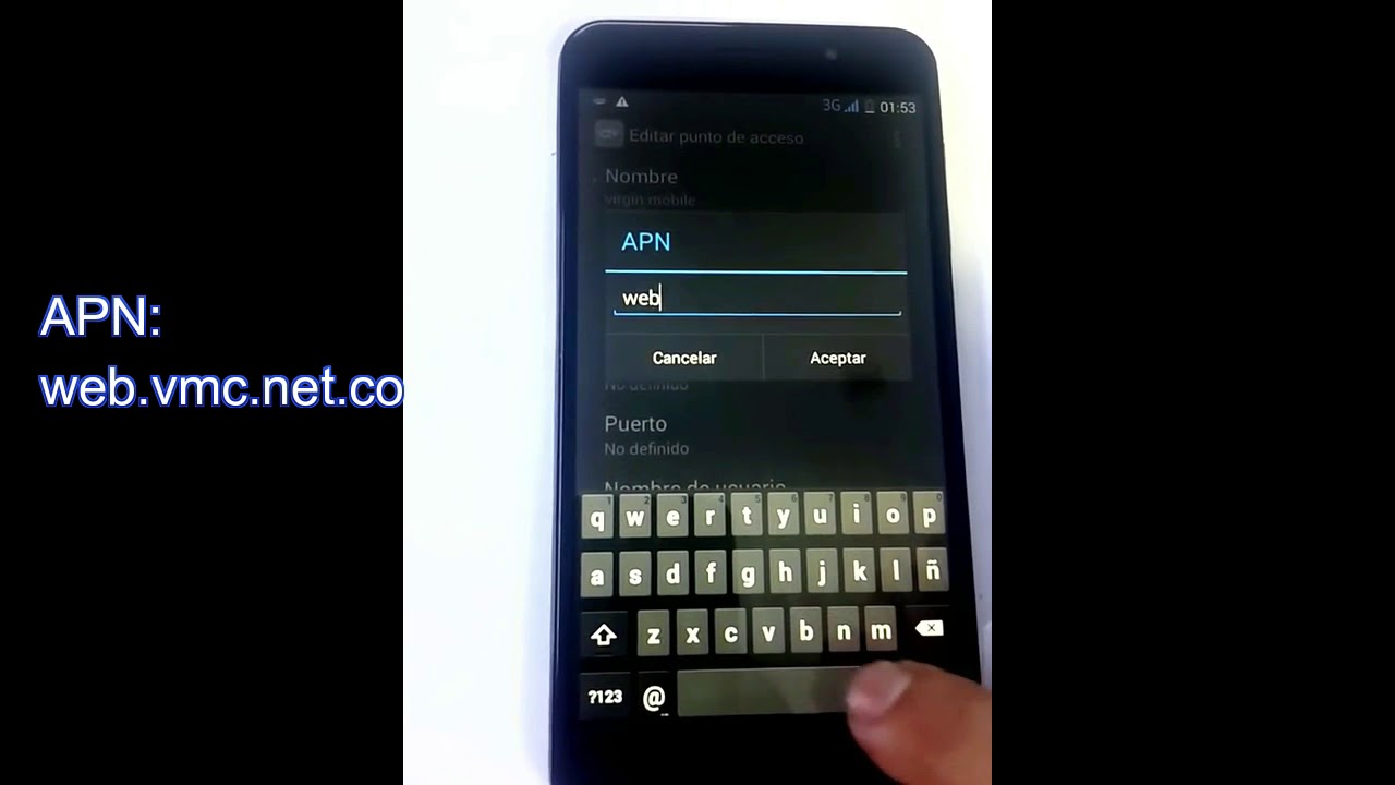 COMO CONFIGURAR DATOS O APN OPERADOR VIRGIN FACIL 2018 - YouTube