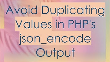 Avoid Duplicating Values in PHP