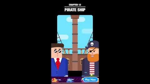 Mr Bullet. Classic. Chapter 12 - Pirate Ship. Levels 177 - 192. 3 Stars Walkthrough.