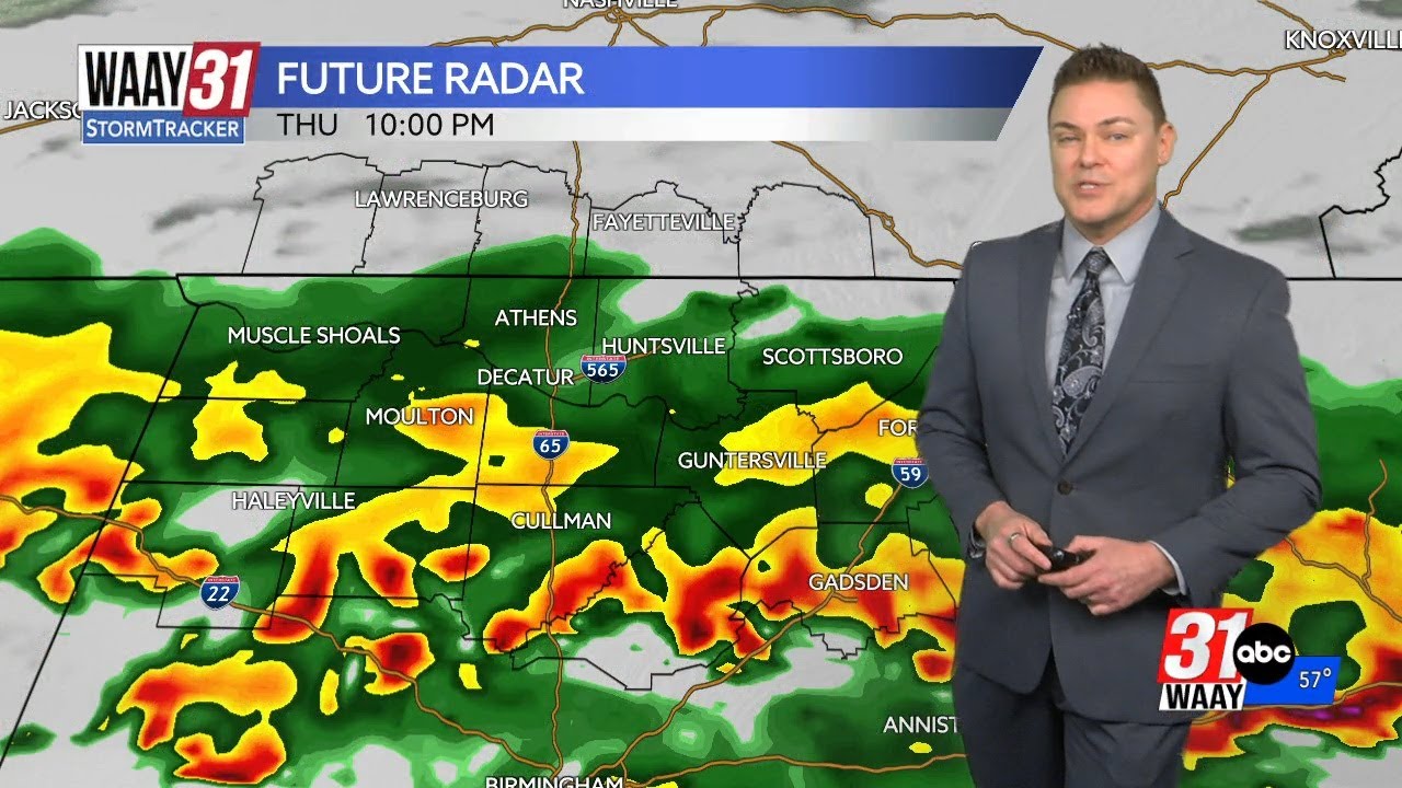 Rain winds down tonight across north Alabama - YouTube
